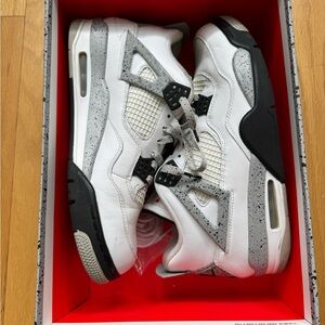 Jordan Men's White and Black Sneakers